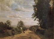 Corot Camille The road of sevres oil